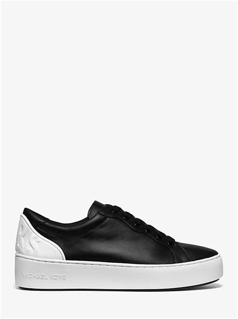 michael michael kors khloe two-tone leather sneaker|Michael Michael Kors Keaton two.